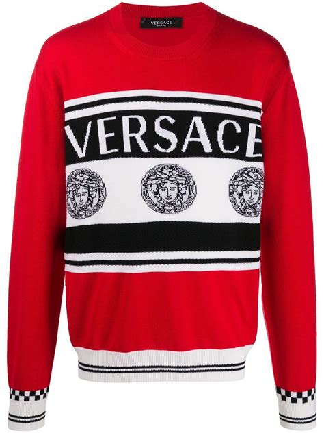 versace red jumper men|Versace jumper men's sale.